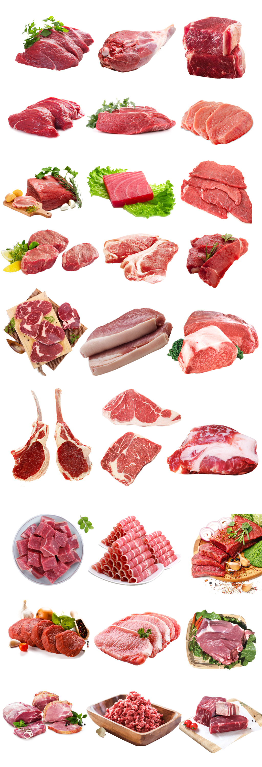 鲜肉禽蛋 免费商用PNG素材与原创餐饮设计指南